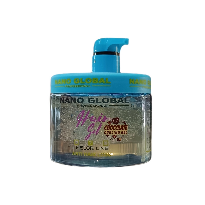 ژل موی فر نانو گلوبال آبی ضد ریزش و آبرسان حاوی کافئین